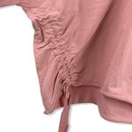 525 America  Pink Oversized Crop Sweatshirt Med New Photo 2