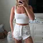 Signature 8 White Jean Shorts Denim Photo 0