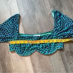 Princess Polly Leopard Crop Top Teal Blue Black Pink 6 Photo 7