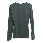 Peruvian Connection  Shirt Womens Green Pima Cotton Long Sleeve Pullover SZ S Photo 1