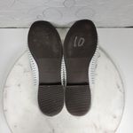 Array Phoenix Leather Loafers Womens 9.5 Narrow White Woven Stitching Slip On Photo 14