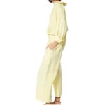 Young Fabulous and Broke Young Fabulous Broke YFB Sailor Linen Wide Leg Cropped High Rise Pant Yellow S Photo 1