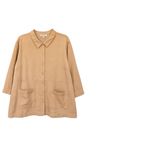 Coldwater Creek  Linen Blend Button Front Tunic Top Beige Plus Size 3X Pockets Photo 3