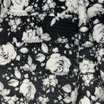 Xhilaration Size L Classic Black White Floral Pull On Thick Material Mini Skirt Photo 1