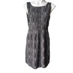 J.Crew Factory Gray White Tweed Contessa Sleeveless Fit Flare Career Dress, Sz 6 Photo 5