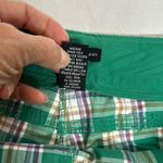 New York & Company Green and Purple Plaid Shorts Size 8 Photo 2