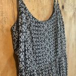 Old Navy Floral Black and White Sun Fit n Flare Dress Sz M Photo 2