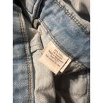 SO  Light Blue Denim Overalls Shorts Adjustable Straps Women's L Comfortable & Ca Photo 7