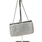 Whiting & Davis  Crystal Ball Clutch Dimpled Mesh Sliver Evening Purse Rhinestone Photo 3