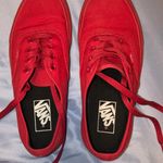 Vans Women’s Size 7.5 Red Photo 0