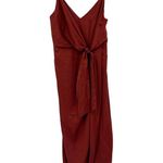 Shona joy Luxe Tie Front Cocktail Dress Sangria Red Size 4 NWT Photo 0