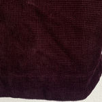 Madewell NWT  Val Waffle-Knit Relaxed V-Neck Top in Deep Purple Photo 2