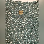 Rip Curl Sleeveless Womens Crop Top Green White Ruched Back Button Front Size Sm Photo 3