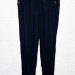 Aritzia Tna Women's Black Talula Drawstring Rayon Black Jogger Pants Size XS Photo 0
