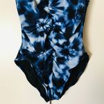 Aqua Green Tie Dye Swimsuit Photo 4