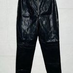Lovers + Friends NWT  Georgie Pant Faux Leather Black Sz XS (24 x 27.5) High Rise Photo 0