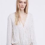 Free People  Makin Waves Printed Bodysuit Ivory Photo 2