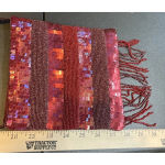 Crossbody Purse Bag Fringe Beaded Sequins Burgundy Boho‎ Cocktail Party Evening Photo 5