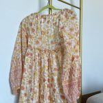 Billabong NEW NWT “Endless Sunset” floral long sleeve maxi dress yellow pink Photo 7
