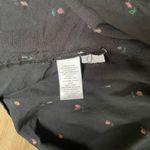 Loft black floral empire waist tiered midi dress ~ ruffle details ~ size small Photo 7