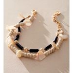 Free People Ariana Ost Bohemian Shell Beaded I Just Need You Anklet NWT Summer Photo 1