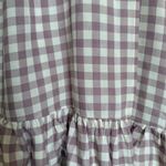 Nordstrom Gingham Long Robe Checkered Wrap Dress XL Ruffle Trim Belted Rayon New Photo 3