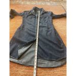 Merona  Denim Shirt Dress S/P Button Front Long Sleeve 100% Cotton Pockets Photo 4