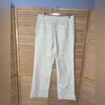 Faherty  cream wide leg pants stretch slacks womans size 32 EUC Photo 1