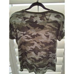 Lucky Brand Women's XS Camouflage Print Short Sleeve Crew Neck T-Shirt Top Photo 4