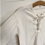 Madewell Women's Libra Beige Lace-Up Tunic Tee - S EUC Photo 12