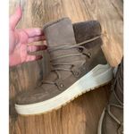 Cougar Treville Shearling Boots Women's 8.5 Brown Suede Lace Up Round Toe S22 Photo 1