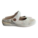 Drew  Juniper‎ Clogs Cream Multicolored Floral Snake Skin Comfort Shoes Slip On Photo 1