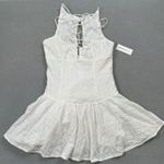 NWT Beverly and Beck Mini Dress S White Eyelet PacSun Bohemian Summer Sleeveless Photo 0