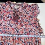 Knox Rose  Dress Womens Pink Floral Ruffle Tiered Babydoll Size Large Photo 8