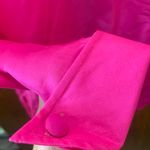 Diane Gilman 1X Pink 100% Silk Blouse Beaded Button Up Pocket Artsy Shirt Photo 6