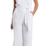 La Blanca $113 Seaside V-Neck CoverUp Gauzy Jumpsuit L Photo 0
