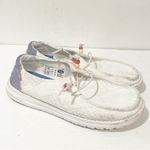 Hey Dude  Wendy Womens‎ Size 9 White Boho Crochet Casual Shoes Slip On Photo 2