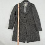 J.Crew  Tweed Topcoat Coat‎ Womens Size 2 Grey Black H1493 Photo 4