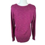 Laura Scott  Fuchsia Pink V-Neck Pullover Sweater Size Large Photo 5