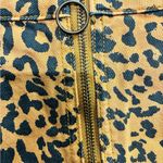 We The Free Free People Brown Leopard Zip Front Mini Skirt WORN ONCE size 29” Photo 11