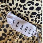Lacausa Yellow Leopard Midi Strappy Dress Size Medium Photo 6