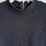 Blu Pepper Black Floral Textured Tank Dress, Swing Dress, Size Medium Photo 7