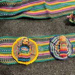 Vintage Traditional Striped Belt Strap Textile Mayan Guatemala Worry Dolls Photo 5