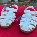 Universal Threads Women's Winnie Studded Fisherman Sandals - Universal Thread Off-White size 8.5 Photo 0