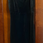 EXPRESS  Velvet Midi Dress in Deep emerald forest Green Photo 0