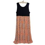 Lucky Brand  Boho Maxi Dress 2X Empire Waist Medallion‎ Print Stretch Pockets Photo 3