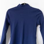 Hill House  The Luna Navy Mockneck Long Sleeve Bodysuit Size Small Photo 2