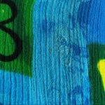 BOP Vintage Art to Wear Tropical Scene Women in Action Art Vibrant Artsy 1X Blue Photo 13