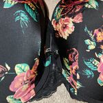 Torrid Curve Floral Print Black 360 Back Smoothing Push Up T Photo 1