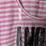 Victoria's Secret  Women's Striped Crewneck Graphic Logo Short Sleeve Sleepwear Photo 9